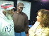 Comedian and activist Dick Gregory speaks with Front Page\'s Talmadge Talib and Dominique DiPrima at KJLH .