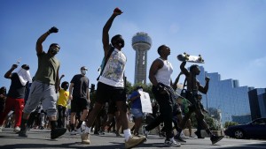 Protesters Cheer